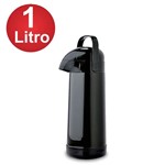 Ficha técnica e caractérísticas do produto Garrafa Térmica Pressão Magic Pump 1.0l Preto - Termolar