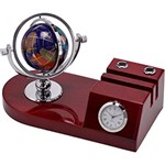 Ficha técnica e caractérísticas do produto Globo Porta Caneta com Relógio de Mesa - Espressione