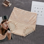 Ficha técnica e caractérísticas do produto Gostar Mulheres Tamanho Grande respirável cintura alta sexy shaping Lace Briefs