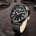 Ficha técnica e caractérísticas do produto Multicolor Fashion Casual Business Men's Large Digital Dial Belt Quartz Watch