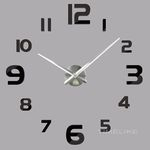 Ficha técnica e caractérísticas do produto Grande ponteiros do relógio Relógio de parede Sala Decor Espelho adesivos de parede relógio de quartzo Horloge Assista