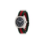 Ficha técnica e caractérísticas do produto Gucci Metallic GG2570 Web Strap Stainless Steel Watch - MULTICOLOURED