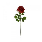 Haste de Rosa Microp. Vermelho 69cm Flor Arte