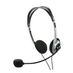 Headset Basic Preto e Prata - Multilaser