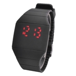 Ficha técnica e caractérísticas do produto Hidden Magic Red LED Watch (Black) Relógio de pulso