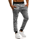 Ficha técnica e caractérísticas do produto Homens com cordão Casual Calças Fshion camuflagem impressão Jogger Calças Sweatpants