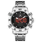 Ficha técnica e caractérísticas do produto Homens Esporte Weide À Prova D'água Led Watch Digital Aço Inoxidável / Relógios Pulseira De Couro