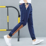 Ficha técnica e caractérísticas do produto Homens Faixa de Slim Fit Jogger Calças com um fundo cônico Ligeira para Casual Sports Dating