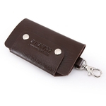Ficha técnica e caractérísticas do produto Homens portátil Key Bag PU Couro chave do carro Titular Magnetic Buckle Mini Pouch