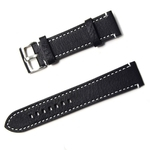 Ficha técnica e caractérísticas do produto Homens simples pulseira de couro cor sólida substituição pulseira Strap