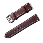 Ficha técnica e caractérísticas do produto LAR Homens simples pulseira de couro cor sólida substituição pulseira Strap