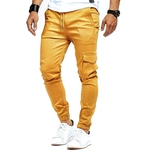 Ficha técnica e caractérísticas do produto Calças casuais Homens Slim Fit Urban tornozelo Banded calça casual calças lápis Jogger Esportes