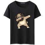 Ficha técnica e caractérísticas do produto Homens Verão Dog animal Moda Imprimir Hipster Curto Casual engraçado Sleeve T-shirt Gostar