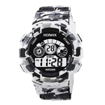 Ficha técnica e caractérísticas do produto HONHX Eletrônico Men Watch LED Digital Data Semana Alarm Waterproof Exército Assista