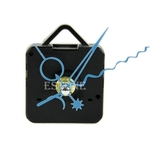 Ficha técnica e caractérísticas do produto HQ Mãos azuis DIY Quartzo Preto Relógio de parede Movimento Spindle Mecanismo de peças de reparo