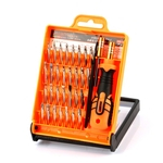 Ficha técnica e caractérísticas do produto FLY JAKEMY JM-8101 33 in1 multifuncional Precision chave de fenda Set Mini Eletrônico de fenda Bits Repair Tools Kit Set 140 * 104 * 33MM Laranja tool kit