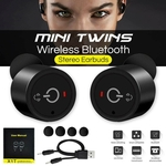 Ficha técnica e caractérísticas do produto TWS Bluetooth verdadeira Wireless Headphones Fones de ouvido Headset fone de ouvido estéreo