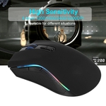 Ficha técnica e caractérísticas do produto HXSJ 7 LED Backlits Gaming Mouse Wired RGB Optical Gaming Mouse 1200/1600/2400/3200DPI Precise Positioning Comfortable Grip Feeling USB Gaming Mouse f