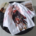 Ficha técnica e caractérísticas do produto Gostar Janpanese Estilo Unisex Retro quimono shirt Robes solto três quartos camisa de manga Jacket