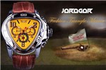 Jaragar Moda Amarelo Geométrico Mecânico Automático Relógios de Pulso Triângulo - T-Winner