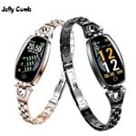 Ficha técnica e caractérísticas do produto Jelly Comb Smartwatch de Luxo Feminino com Pulseira de Metal. / Ouro Rose