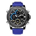 Ficha técnica e caractérísticas do produto JIA Smael Homens Moda Multifunction Dual Display Alarme relógio eletrônico com pulseira de couro watch