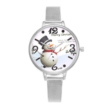 Ficha técnica e caractérísticas do produto K182-WChristmas correia de aço série relógio de quartzo Homens Mulher Relógios relógio de quartzo