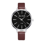 Ficha técnica e caractérísticas do produto K334-YC Casual Moda Feminina rel¨®gio de quartzo Couro Strap Mulheres Quartz Assista