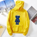 Ficha técnica e caractérísticas do produto KAWS Unisex Thicken camisola do Hoodie dos desenhos animados Boneca de assento Casal usar solto pulôver Venda quente