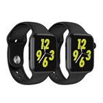 Kit 1 Relógio Inteligente SmartWatch W34 Preto + 1 SmartWatch W34 Preto - Smart Bracelet