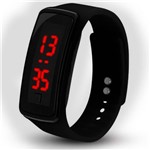 Ficha técnica e caractérísticas do produto Kit 10 Relógios Pulseira LED Digital Sport em Silicone Bracelete Smartband Preto - Prime
