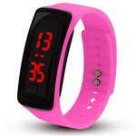 KIt 10 Relógios Pulseira LED Digital Sport em Silicone Bracelete SmartBand Rosa - Prime