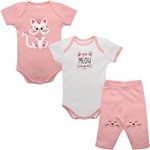 Kit Bebê Nigambi Gatinha 3 Peças Feminino