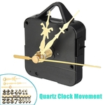 Ficha técnica e caractérísticas do produto Kit de movimento de relógio de quartzo silencioso DIY Ouro Digital Card Gold Numbers Hands 1.5 V