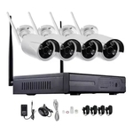 Ficha técnica e caractérísticas do produto Kit DVR e 4 Câmera IP S/FIO Protec-K9604.W- Cor: Branco