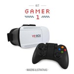 Ficha técnica e caractérísticas do produto Kit Gamer Oculos de Realidade Virtual 3d Gear + Joystick para Zenfone 3 5.2 Ze520kl