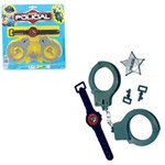 Kit Infantil Super Policial C/ Relogio Algema e Distintivo - Pica Pau