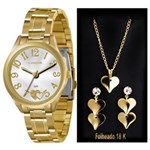 Ficha técnica e caractérísticas do produto Kit Lince Feminino Dourado 5 Atm Lrg4290l K117