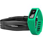 Kit Pulseira Inteligente Vivofit Verde Garmin + Monitor Cardíaco