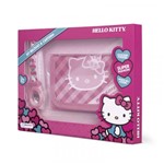 Kit Relógio + Carteira da Hello Kitty Alimentação Bateria Lr41 Indicado para +3 Anos Multikids Br593 Rosa