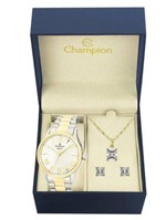 Ficha técnica e caractérísticas do produto Kit Relógio Champion Elegance Feminino CN27796D com Colar e Brincos