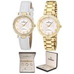 Champion Feminino Dourado 2 Aros 2 Pulseiras Cn29203h Wr