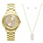 Ficha técnica e caractérísticas do produto Kit Relógio Feminino Allora Serena AL2315AI/K4X - Dourado