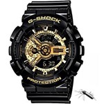 Ficha técnica e caractérísticas do produto Kit Relógio G-Shock Ga-110gb-1adr Casio + Chaveiro Estilo Suíço 11 Funções