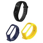 Ficha técnica e caractérísticas do produto Kit Relogio Inteligente Xiaomi com 2 Pulseiras Adicionais Azul e Amarela