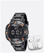 Ficha técnica e caractérísticas do produto Kit Relógio Masculino Digital Speedo 81165G0EVNP1K1