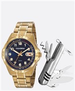 Ficha técnica e caractérísticas do produto Kit Relógio Masculino Mondaine 53801GPMVDS1K