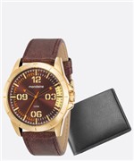 Ficha técnica e caractérísticas do produto Kit Relógio Masculino Mondaine 76702GPMVDH1K1