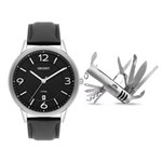 Ficha técnica e caractérísticas do produto Kit Relógio Masculino Orient MBSC1027KV59P2PX - Prata