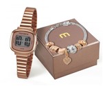 Relógio Feminino Mondaine 53717LPMVDE1K1 27mm Aço Dourado